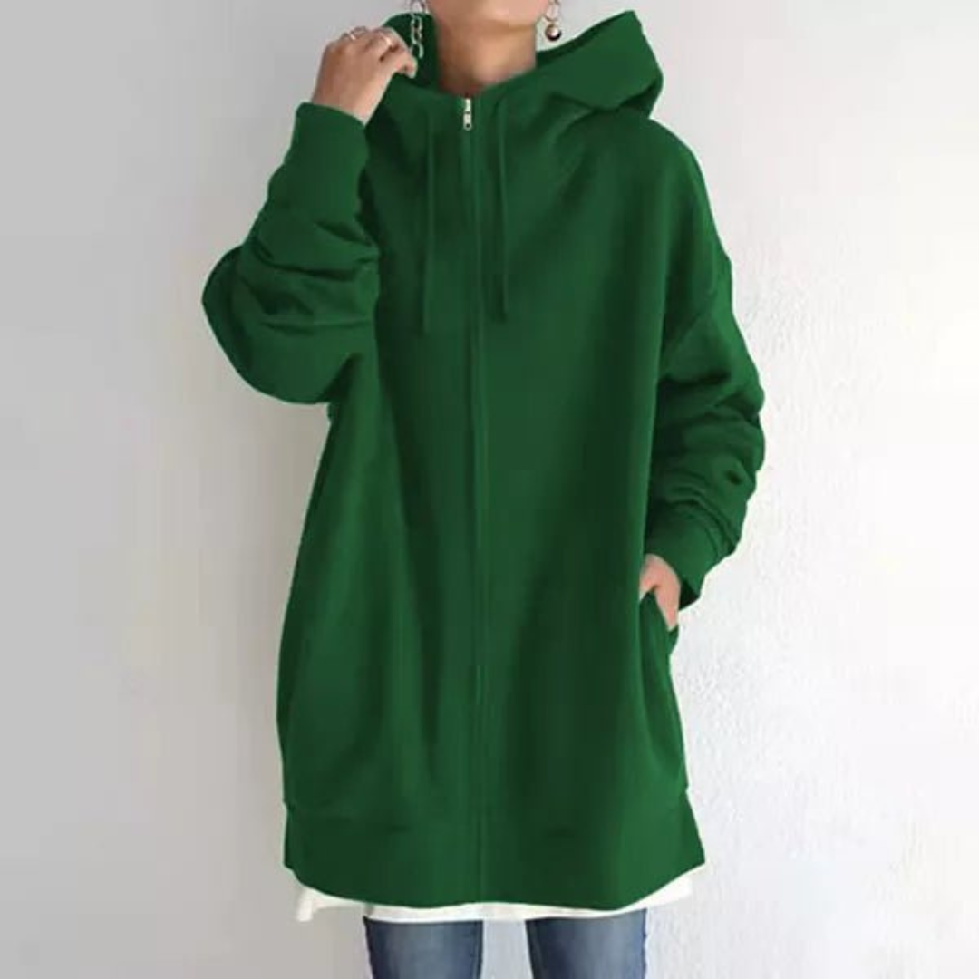 Jess | Long Hooded Jacket For Women Warm