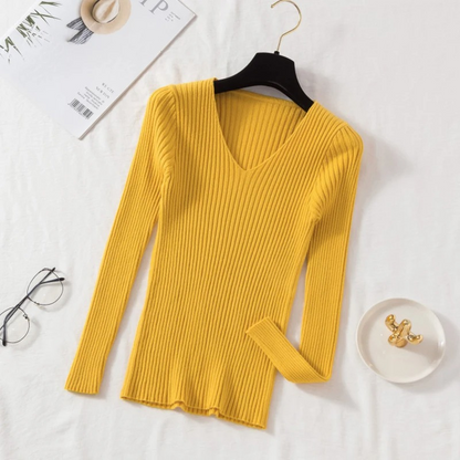 Yllona Sweater | Slim fit V-neck Sweater