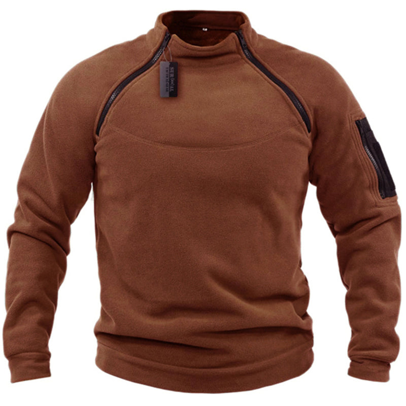 Zacharias Sweater | Men's Fleece Zip-Up Sweater