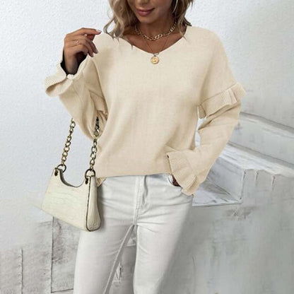 Wilsta Sweater | Women's Ruffle Sweater