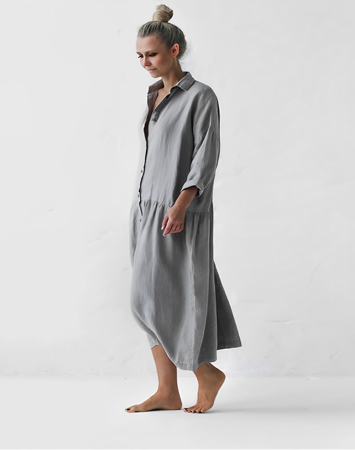 FLEUR - Gray stylish dress