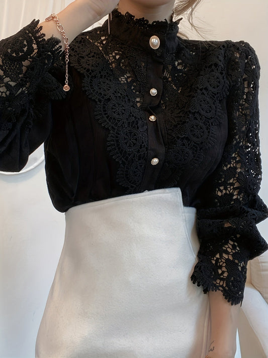 Liesbeth Blouse | Long Sleeve Lace Blouse