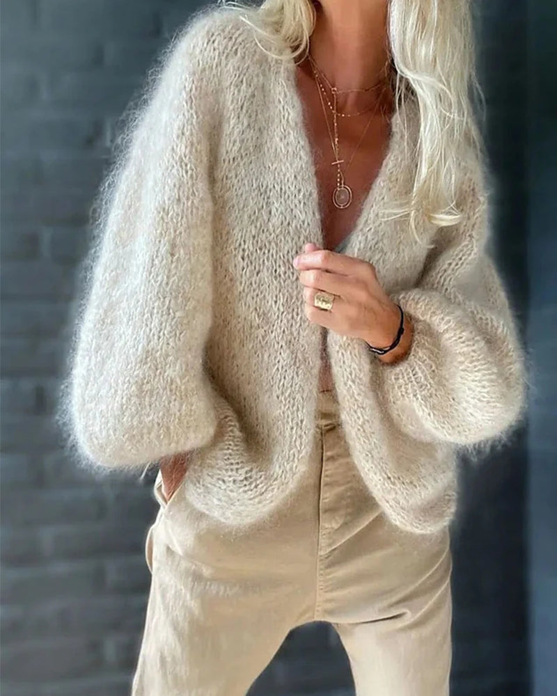 Elegant Wool Women's Cardigan