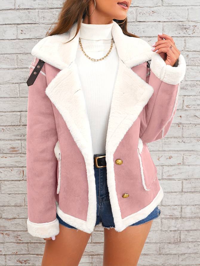 Women's winter coat with fur collar