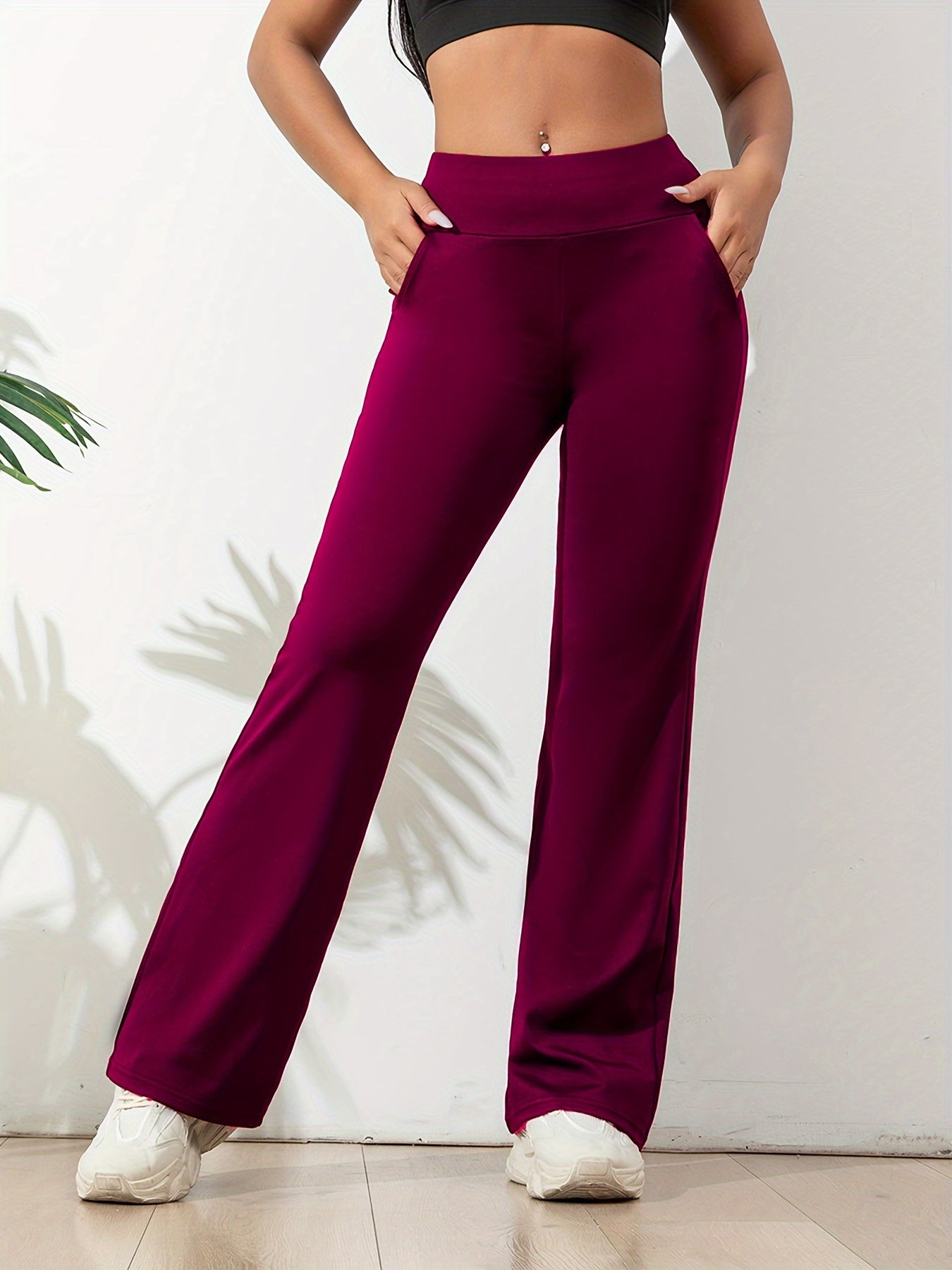 Sophie | Solid colored casual yoga pants