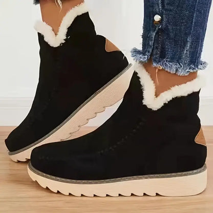 Rihanna Boots | Plush Sheepskin Ankle Boots