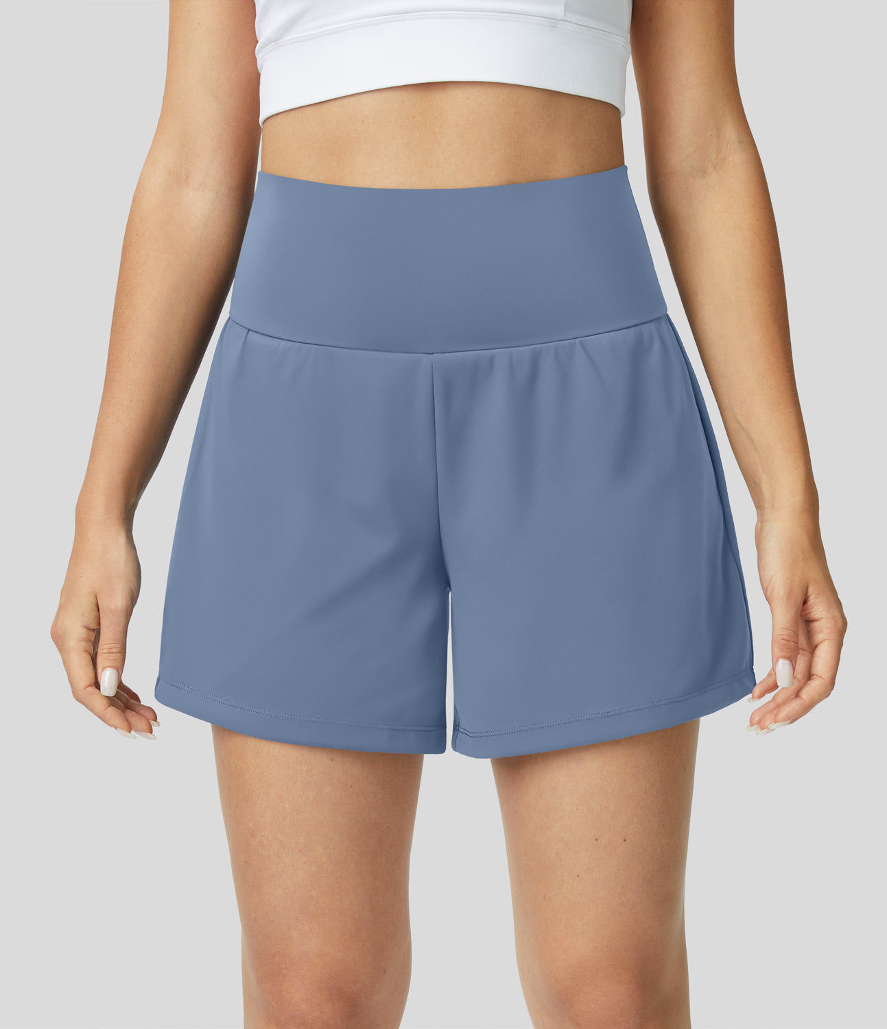 2 In 1 Yoga Shorts With High Waist