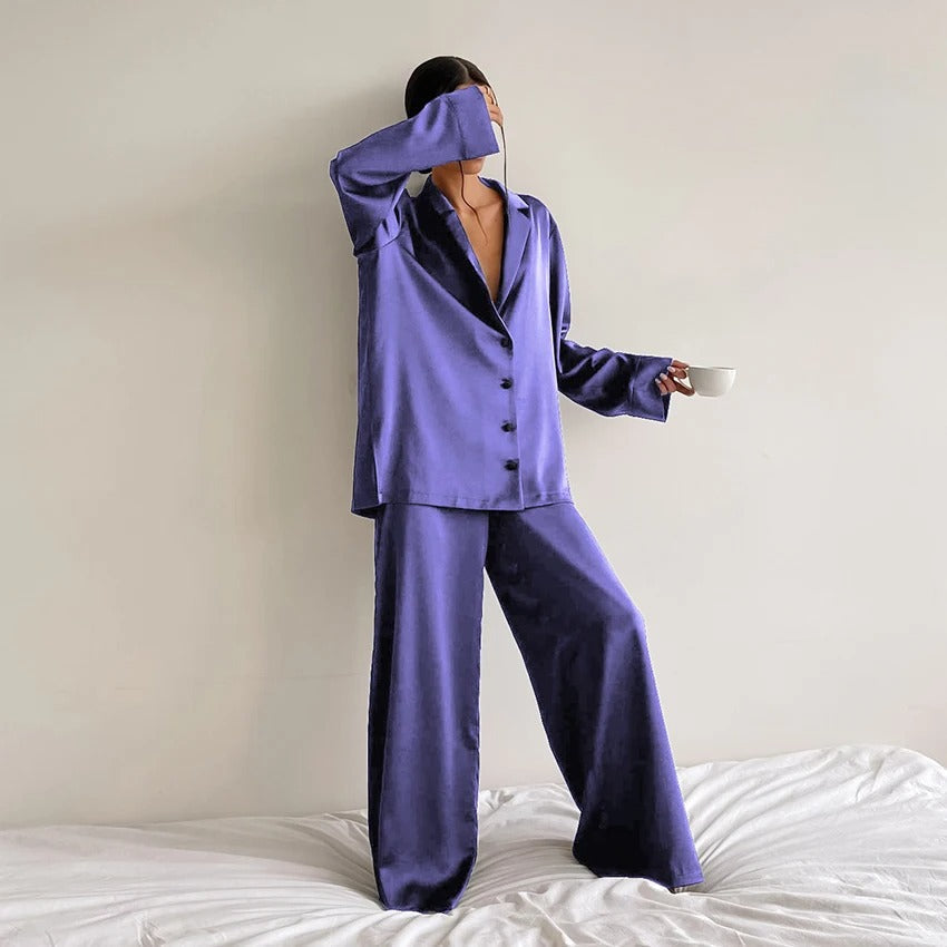 Silky elegance oversized pyjama set - Belen