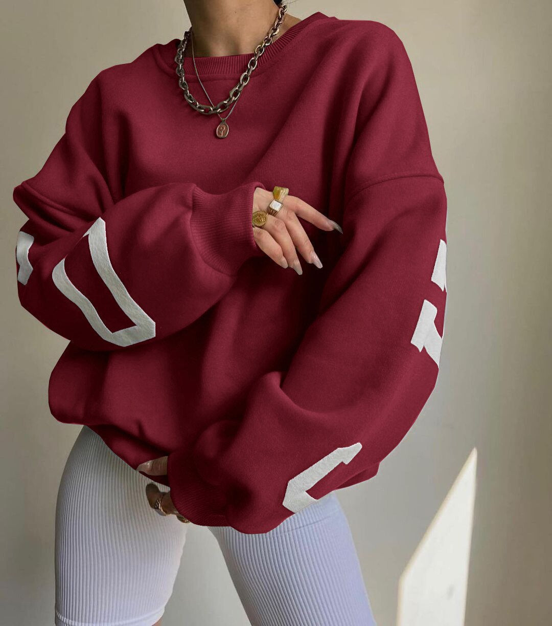 Ladies' oversized sweatshirt