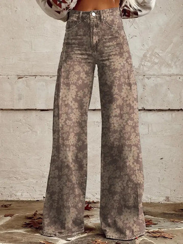 Edie - Retro pants with wide legs