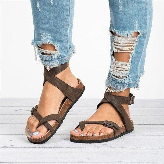 Leonora - Elegant sandals with leather straps