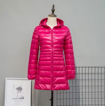 - Puffer coat with hood