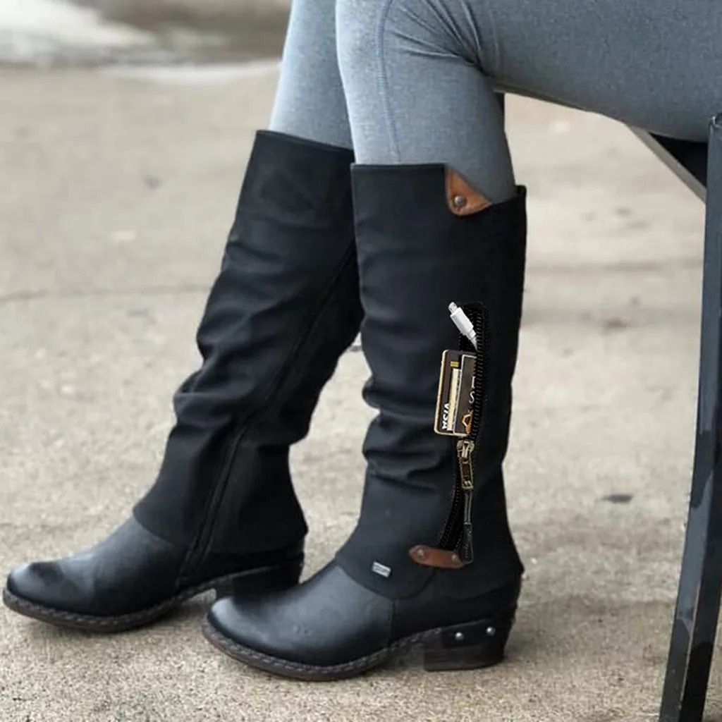 Metal button boots - Chrestienne