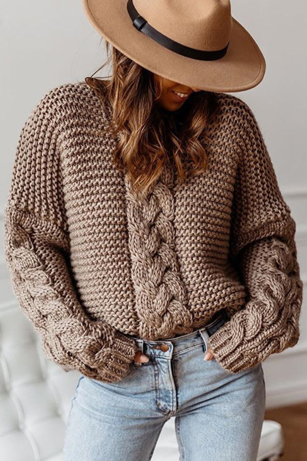 Voleta Sweater | Casual Cable Knit Sweater