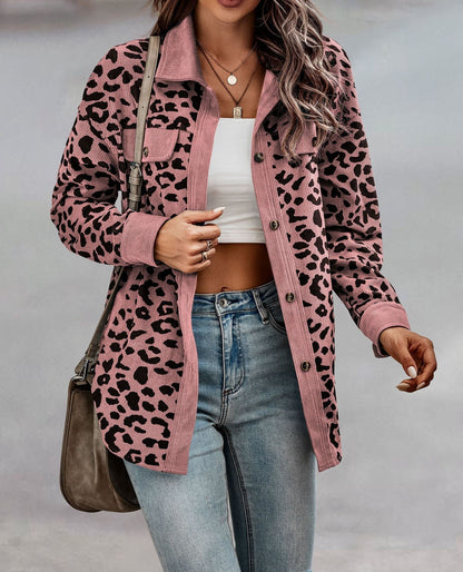 Emmy | Ladies chic jacket with leopard print