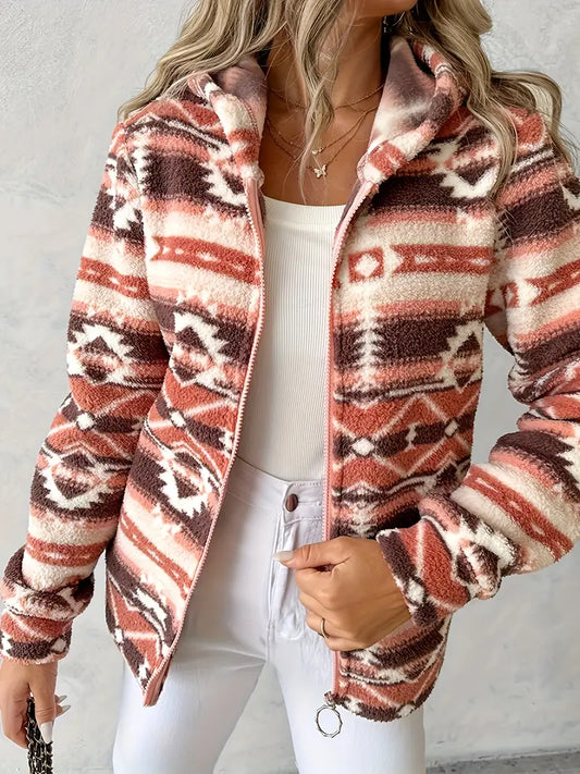 - Woven, printed hooded jacket