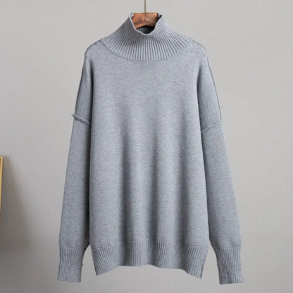 Vivien - Solid color turtleneck sweater