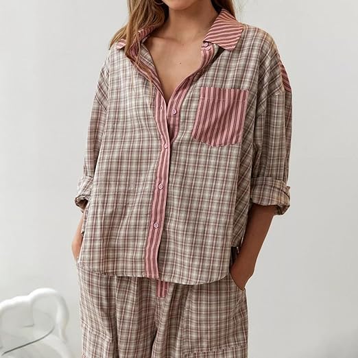 Jess fashion - Comfortable and loose-fitting winter pyjama set for women