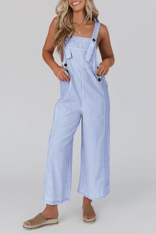 Amy - Striped Women's Jumpsuit