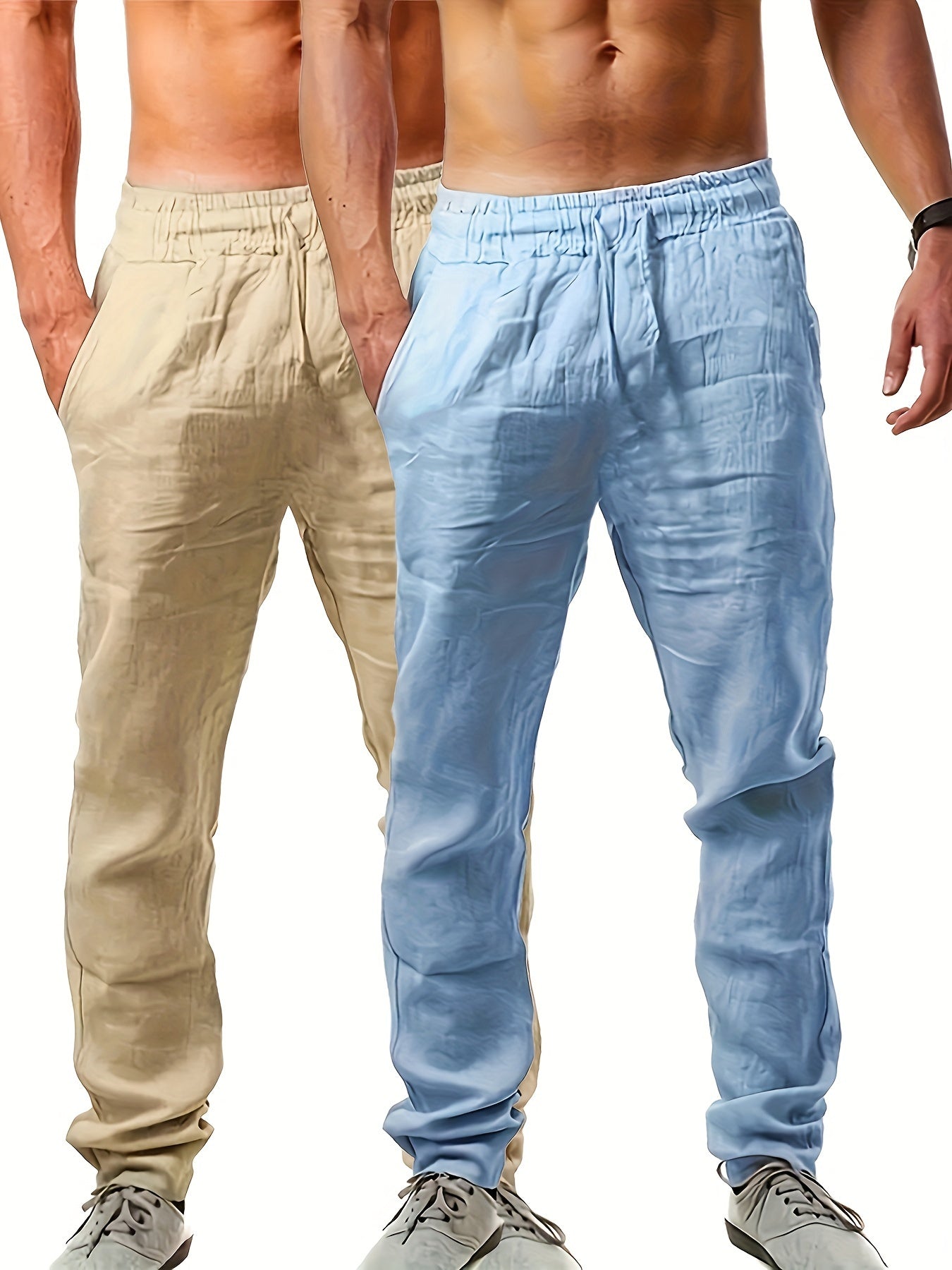 2 pieces of plain men's pants