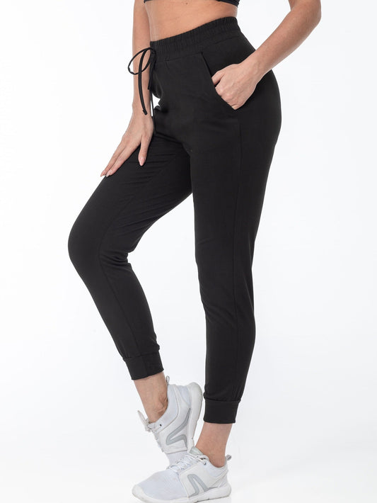 Sophie | Solid color casual running pants with pocket