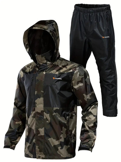 Comfortable Outdoor Breathable Rain Jacket With Pants For Men | Perfect For Outdoor Activities