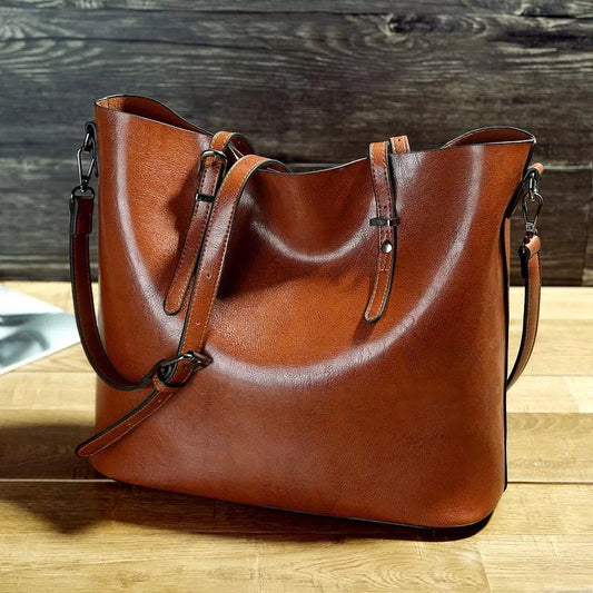 Elowen™ | Vintage leather shoulder bag