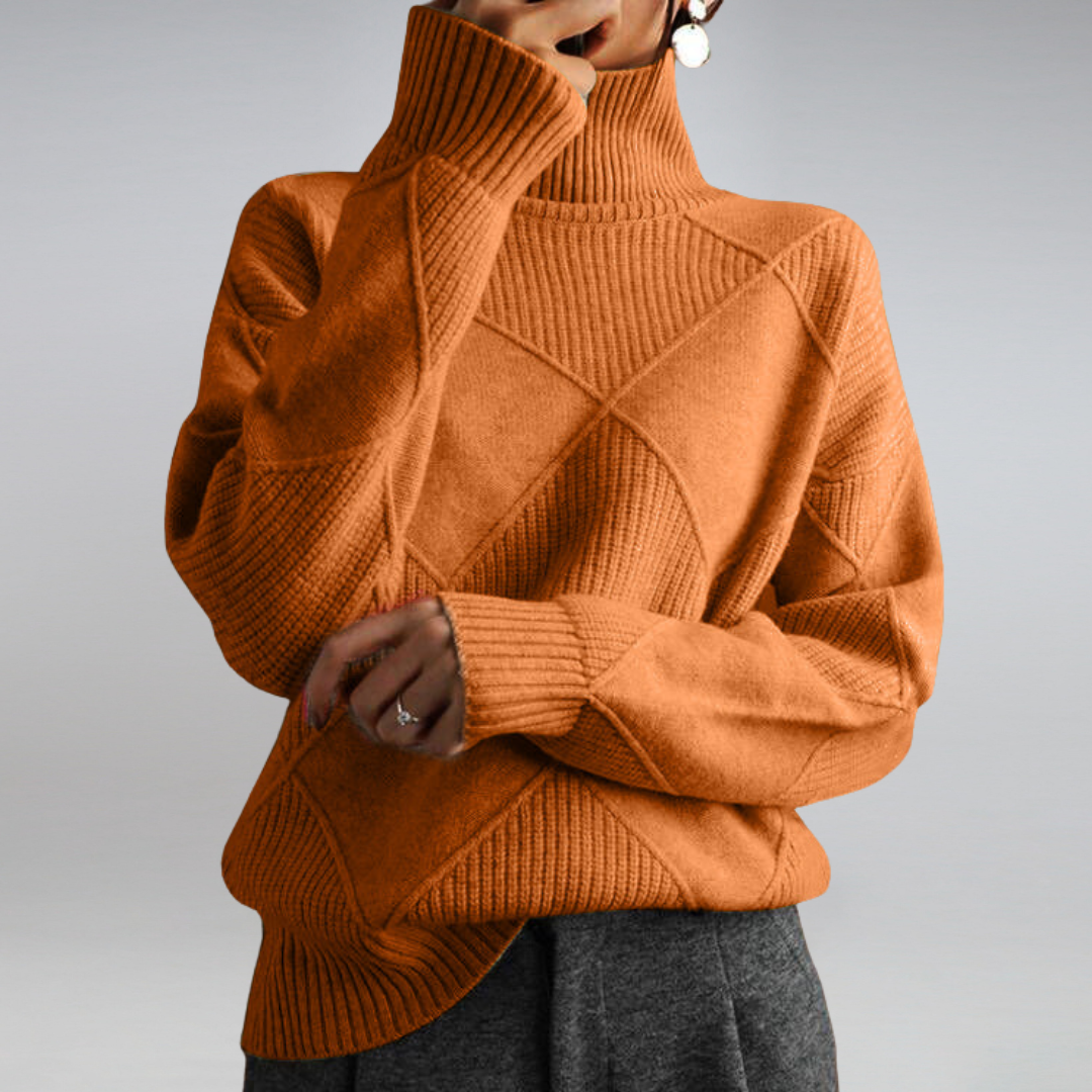 Elegant turtleneck sweater for women