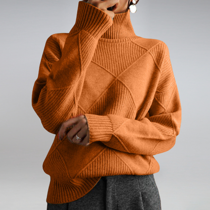 Elegant turtleneck sweater for women