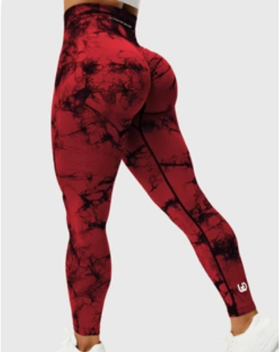 Jess fashion | coloring sports leggings with scrunch for women