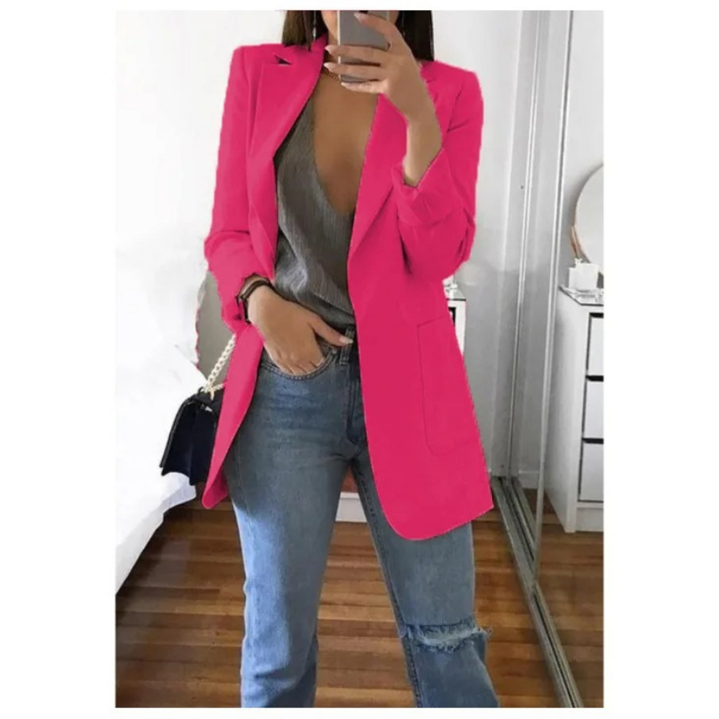 Zwanie - Stylish Pocket Blazer for Women