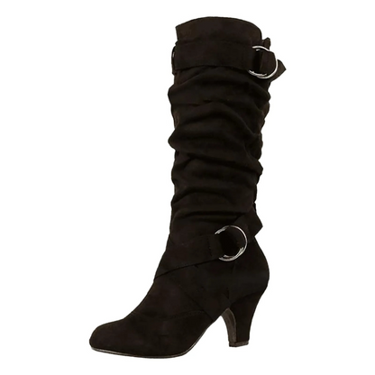 High buckle boots for women - Madle