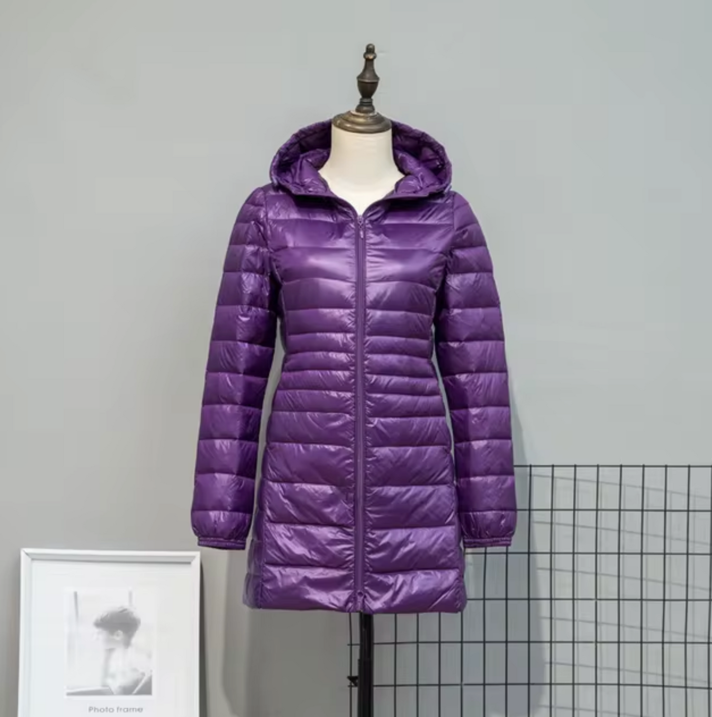 - Puffer coat with hood