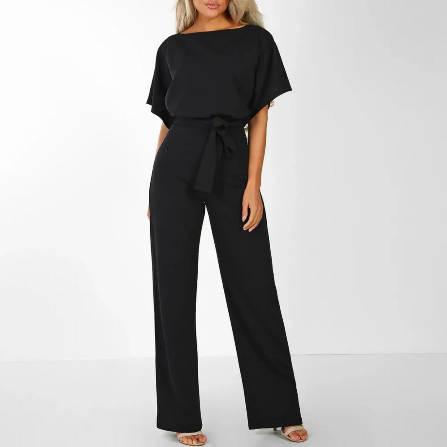 Sophie | high-waisted wrap jumpsuit