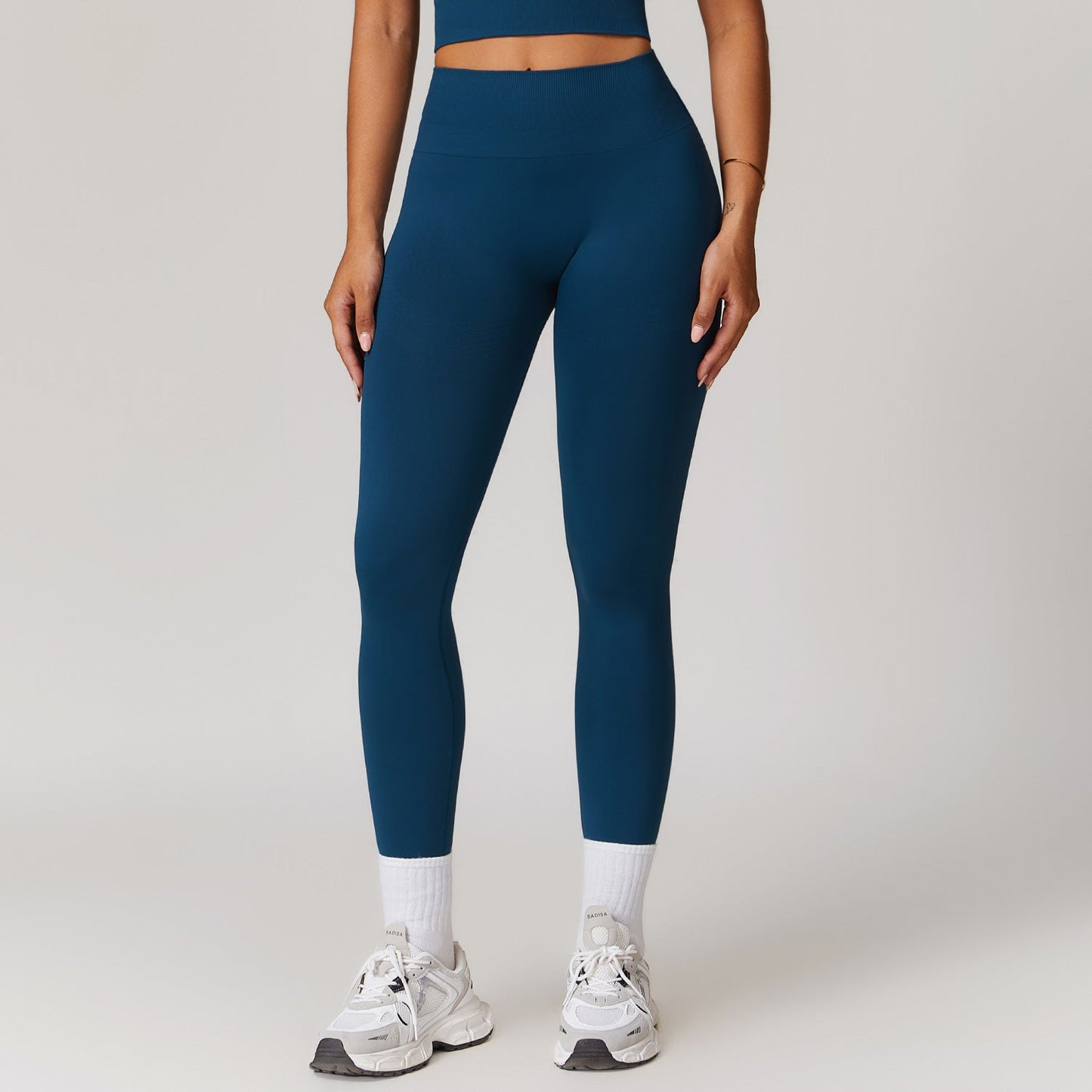 Jess Mode | Cool Fitness Ribbed High Waist Yoga Pants