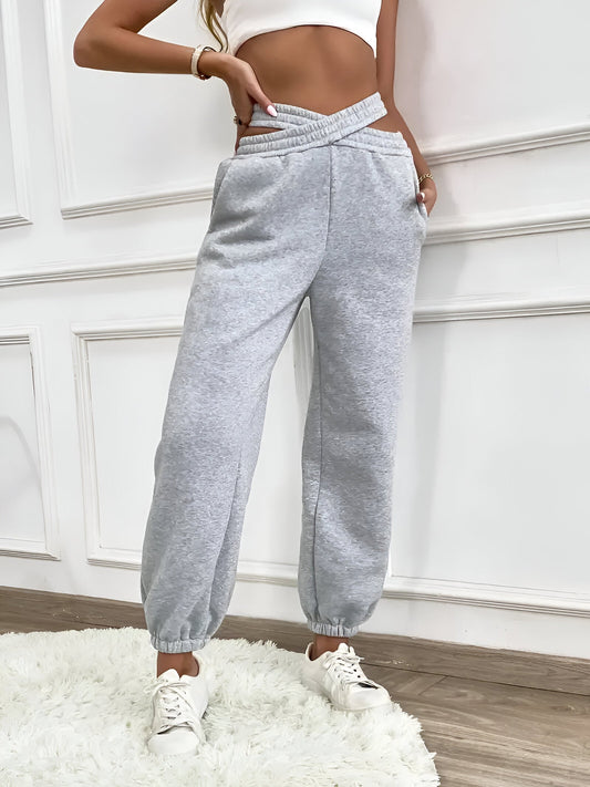 Carmen | Elegant plain knit sweatpants