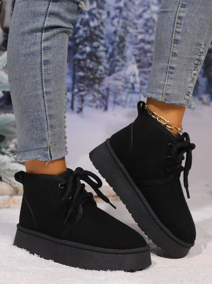 Platform Suede Boots