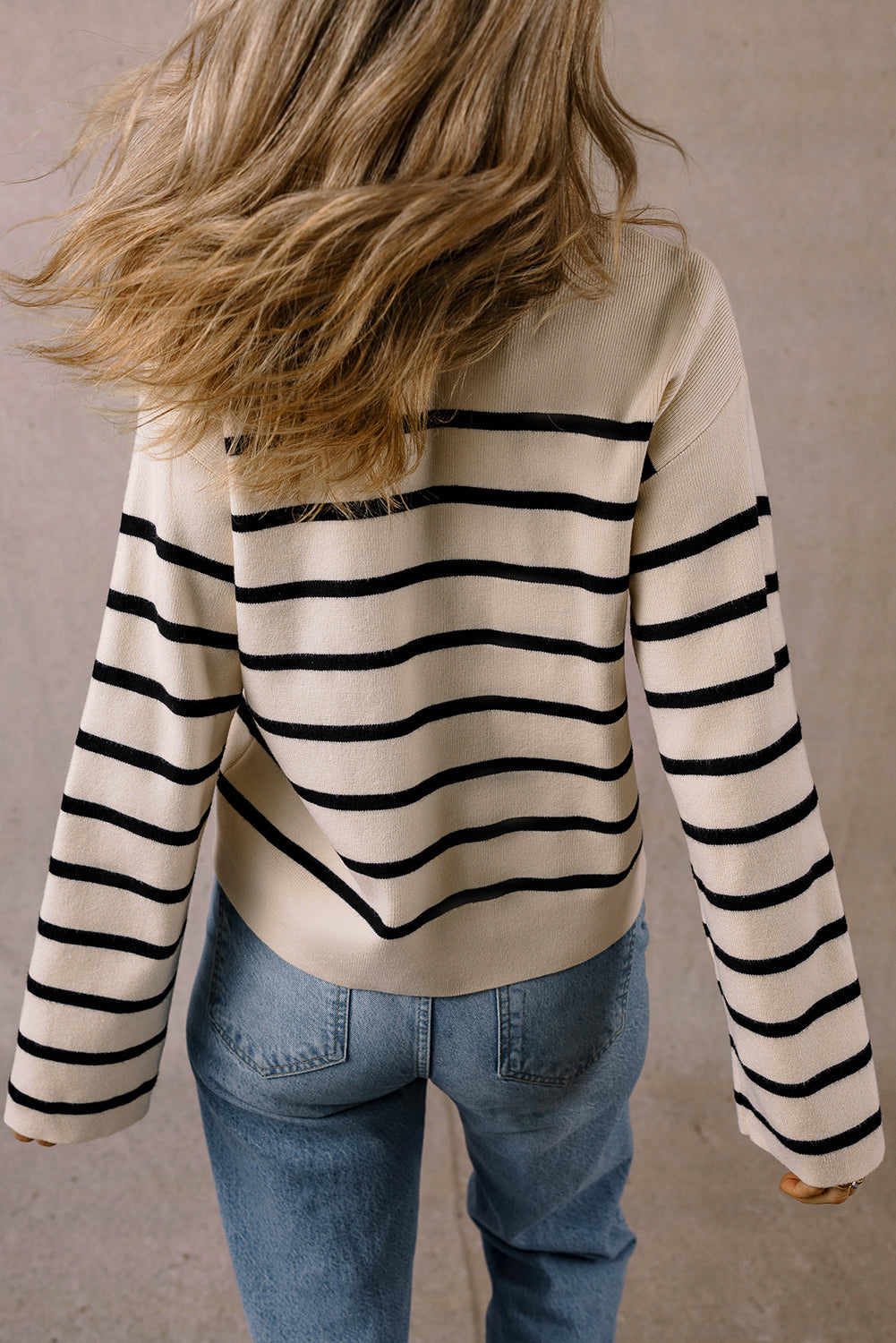 Merly | Chic and charming striped cardigan with buttons