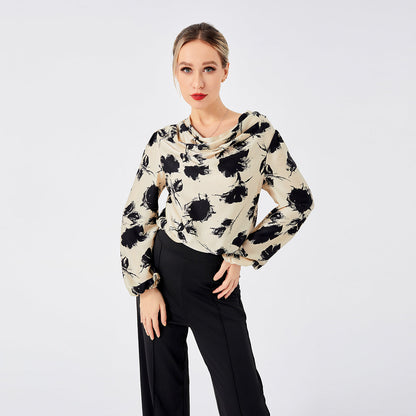 Zuly - Elegant lady's print blouse