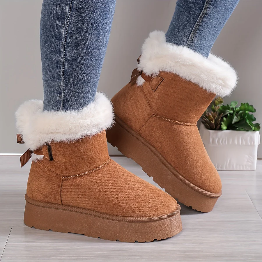 Koa - Sleek Fluffy Boots for Women