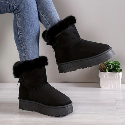 Koa - Sleek Fluffy Boots for Women