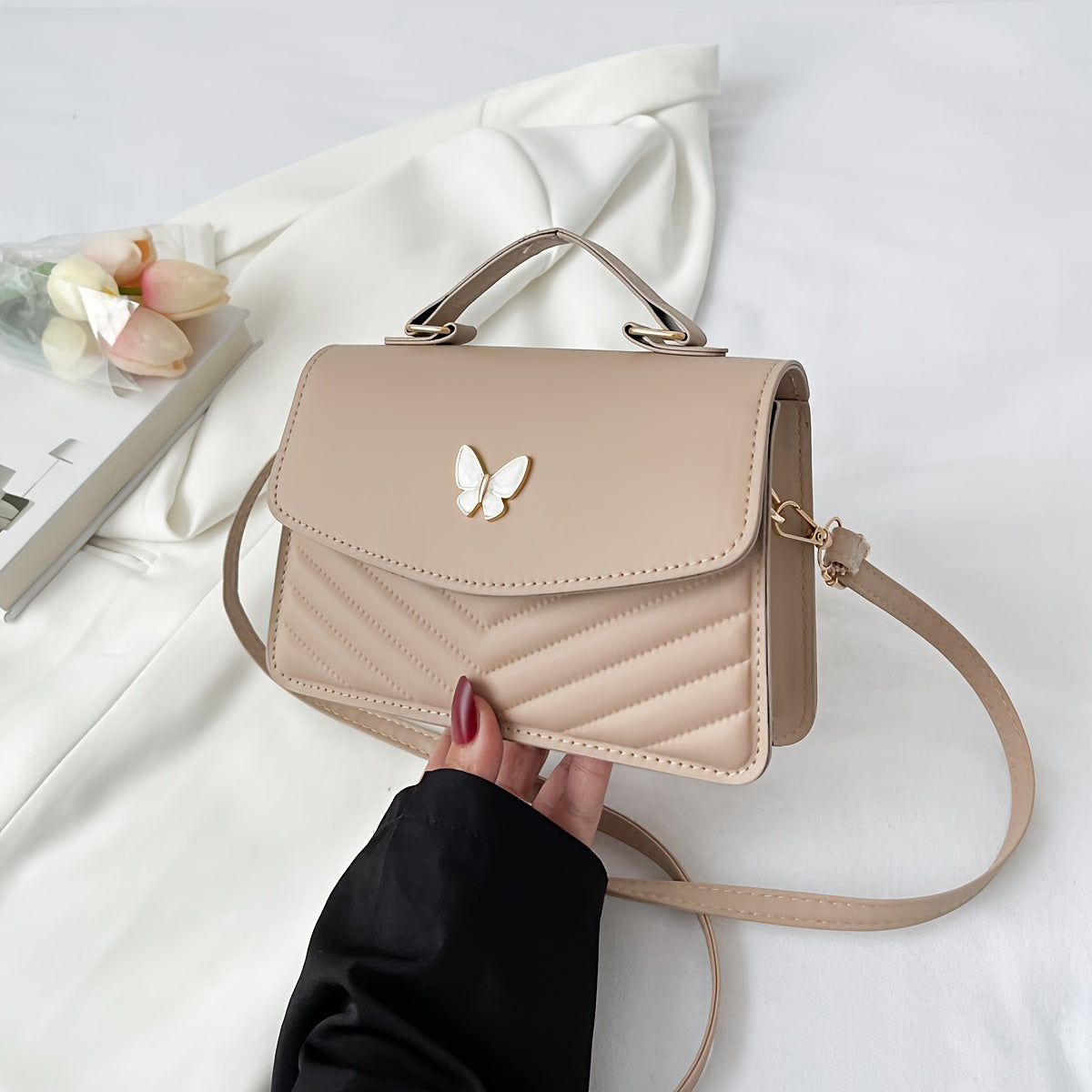 Sophie | Trendy crossbody and shoulder bag in solid color