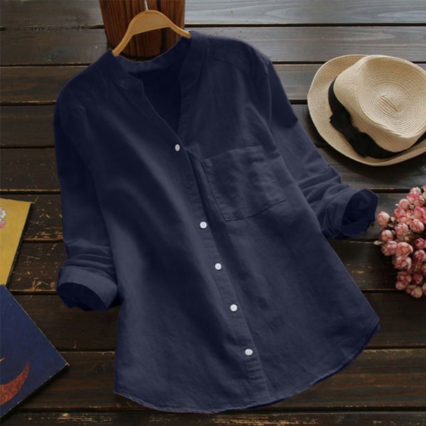 Cotton linen casual shirt