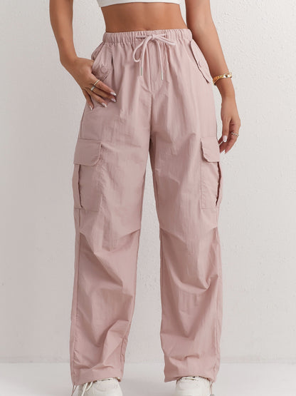 Solène - Stylish and Comfortable Pink Cargo Pants for Women