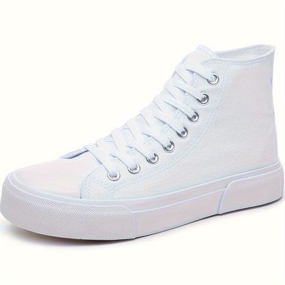 Lotte | Casual canvas sneakers in solid color with rubber sole