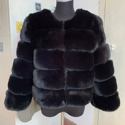 Stylish fur winter jacket for women - Sari