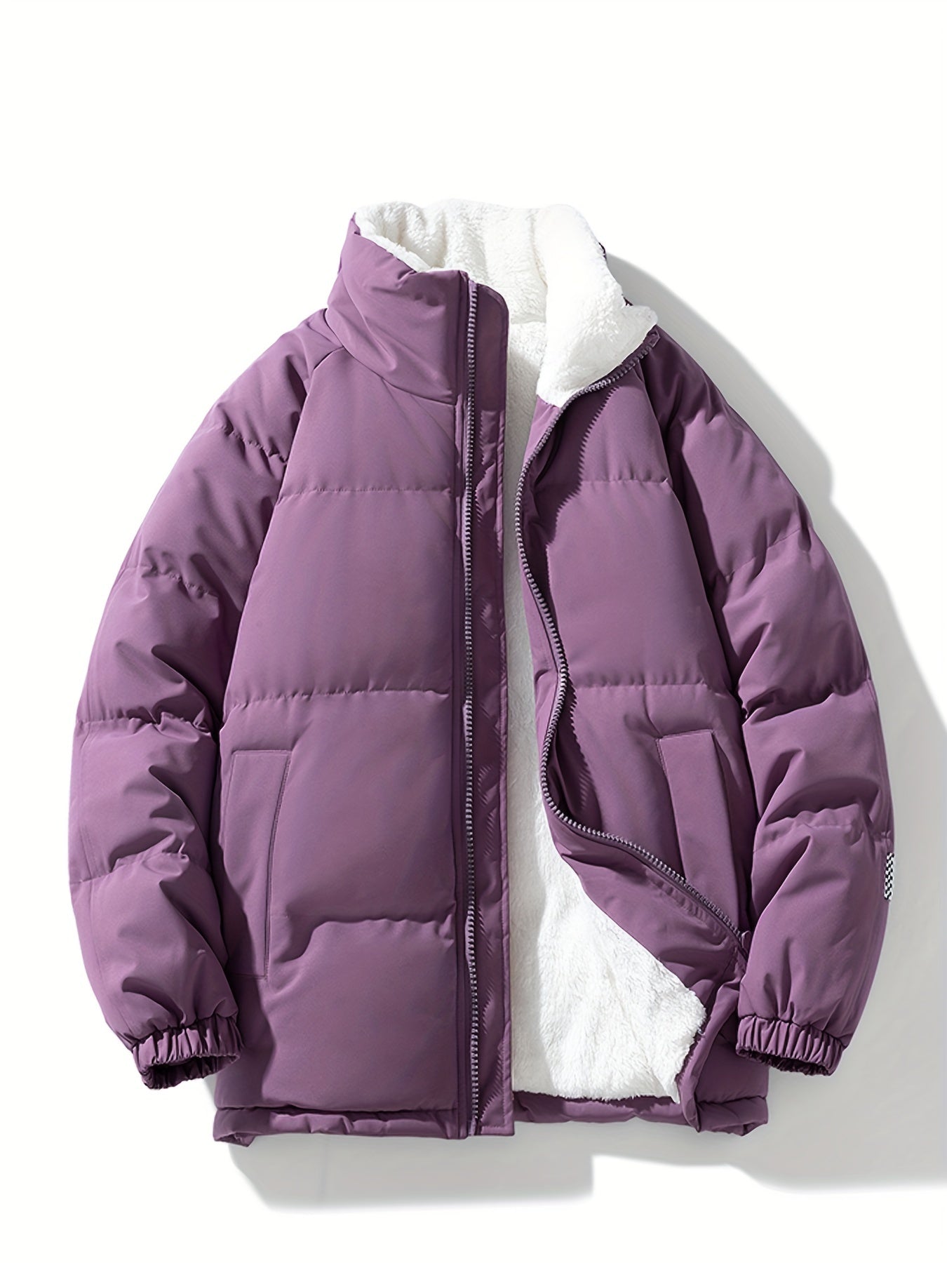 Warm fleece winter jacket with padding for women | Ideal for fall/winter