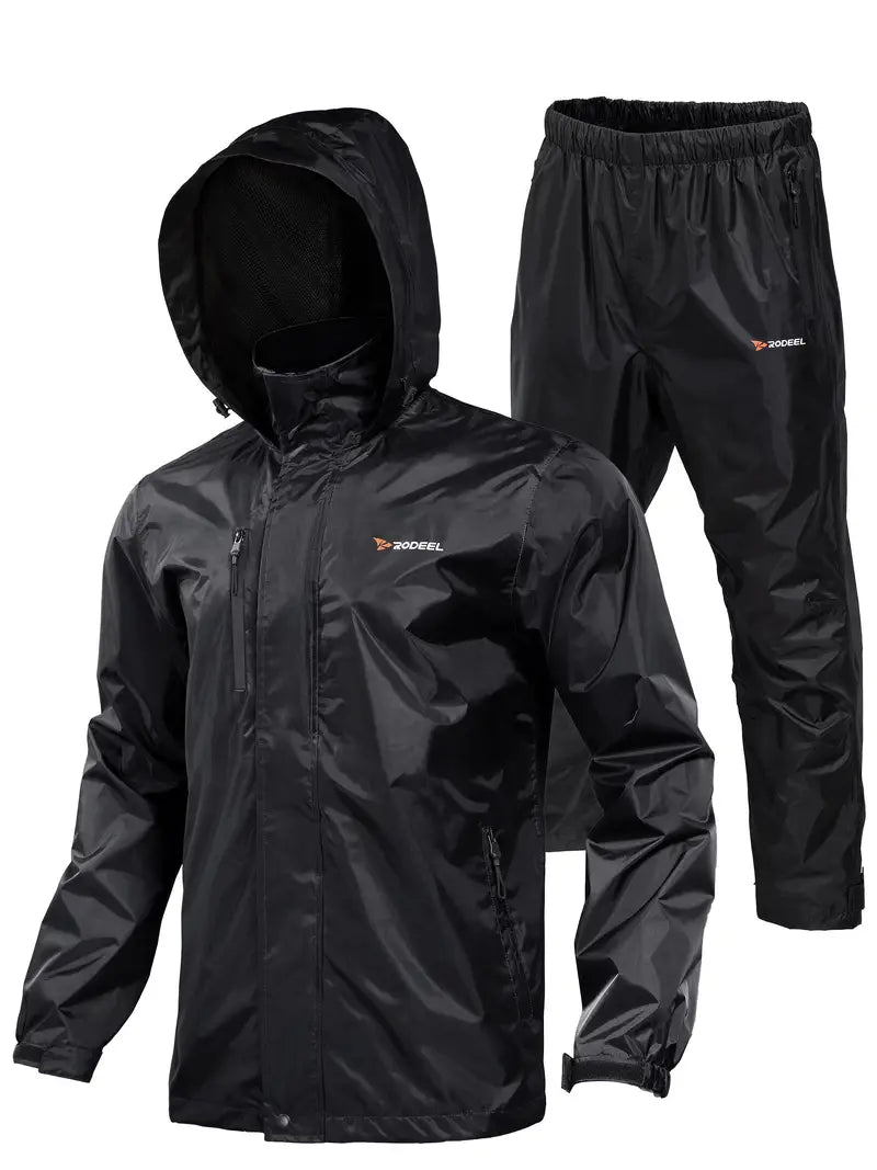 Comfortable Outdoor Breathable Rain Jacket With Pants For Men | Perfect For Outdoor Activities