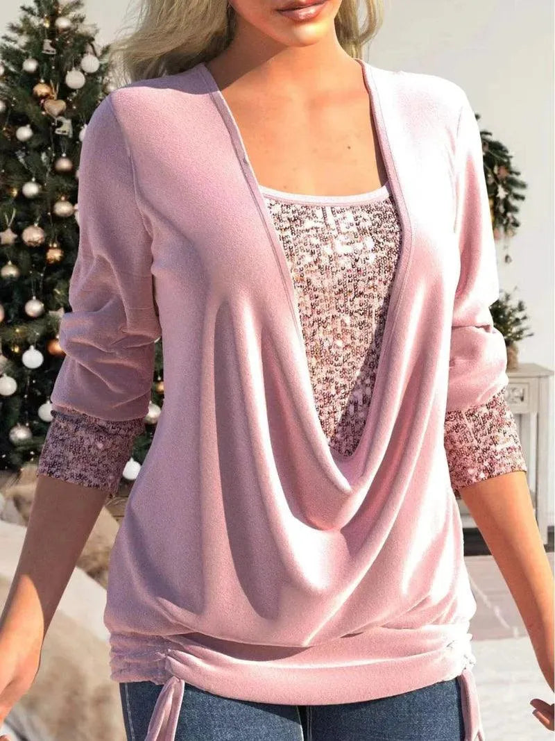 Blouse - Glamour Collection - Shimmering Details - Perfect for Formal and Casual Events