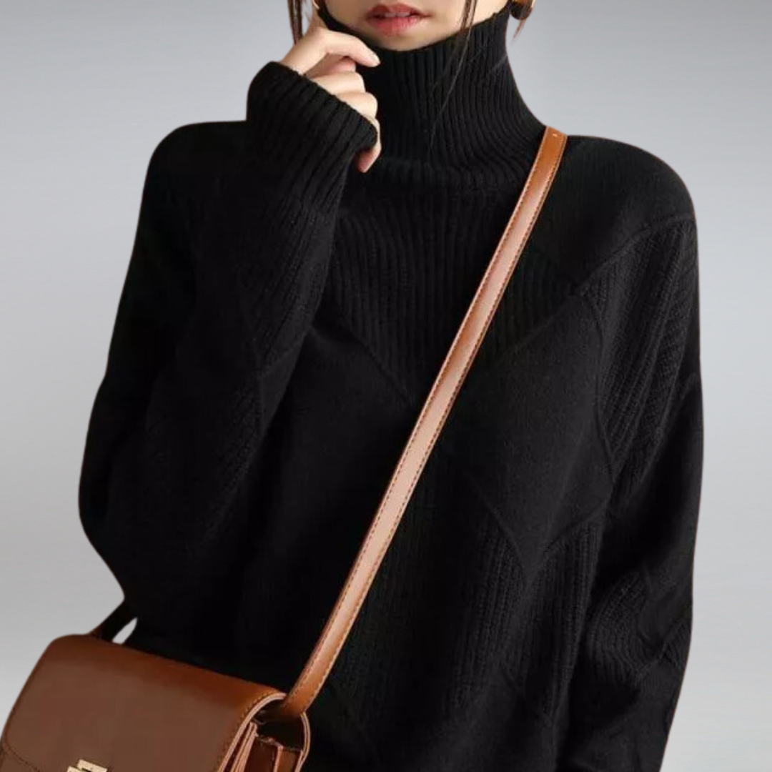 Elegant turtleneck sweater for women